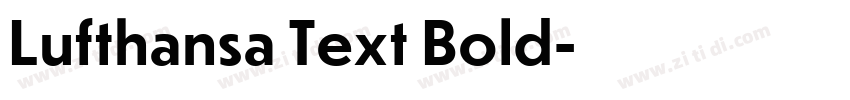 Lufthansa Text Bold字体转换